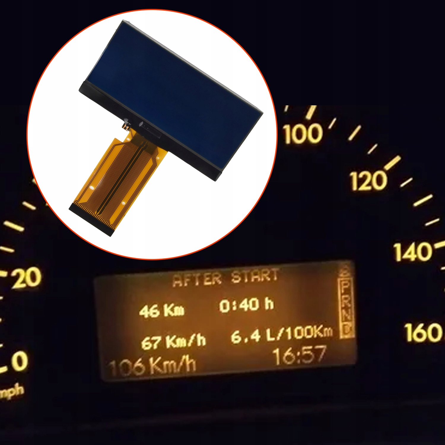 1-częściowy wyświetlacz LCD deski rozdzielczej dla Mercedes Benz W203 jhj Kod producenta Mercedes Benz