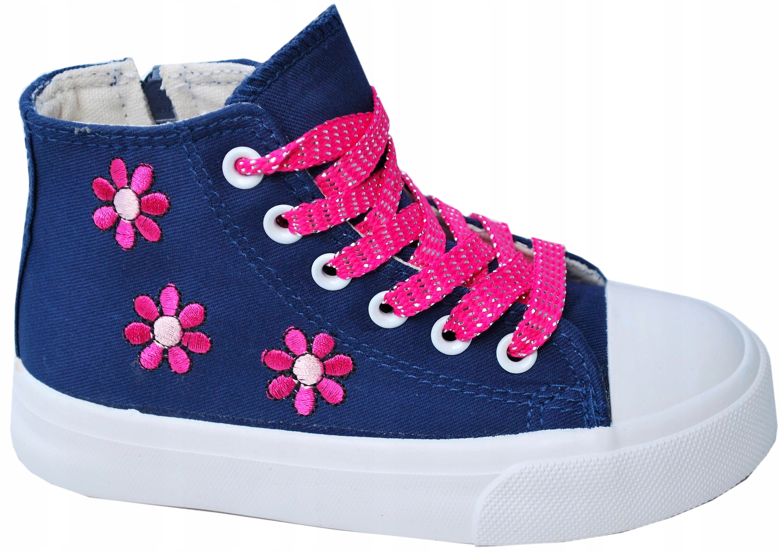 

Wysokie Trampki Na Suwak W Kwiaty r.26 / 16,8cm