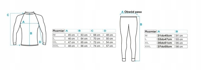 Oddychajaca bieliza termoaktywna na quad Moro XL Size XL