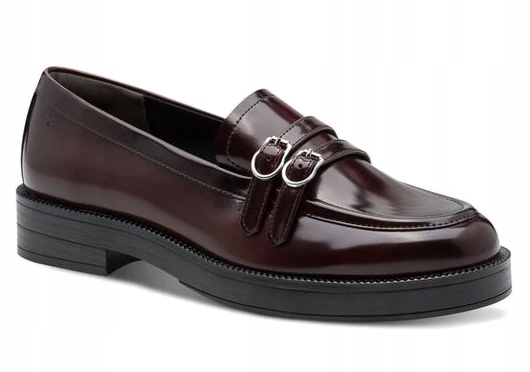 Tamaris Dámské Vínové Mokasíny Z Ekologické Lakované Kůže 37