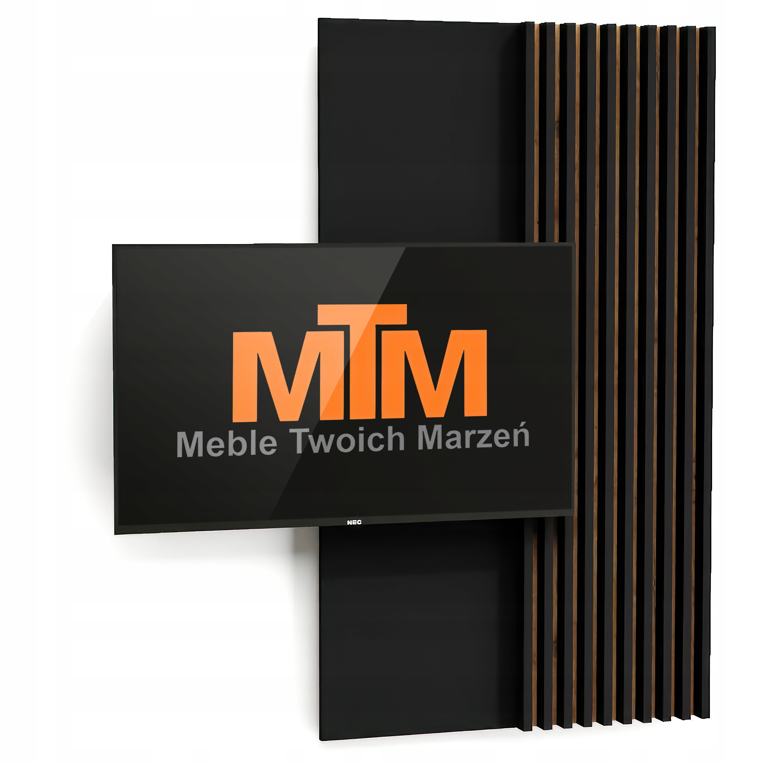 LAMELE NA PŁYCIE 80X138 ŚCIENNE ŚCIANA Z TV DĄB LANCELOT + DĄB LANCELOT Zastosowanie dekoracja ściany