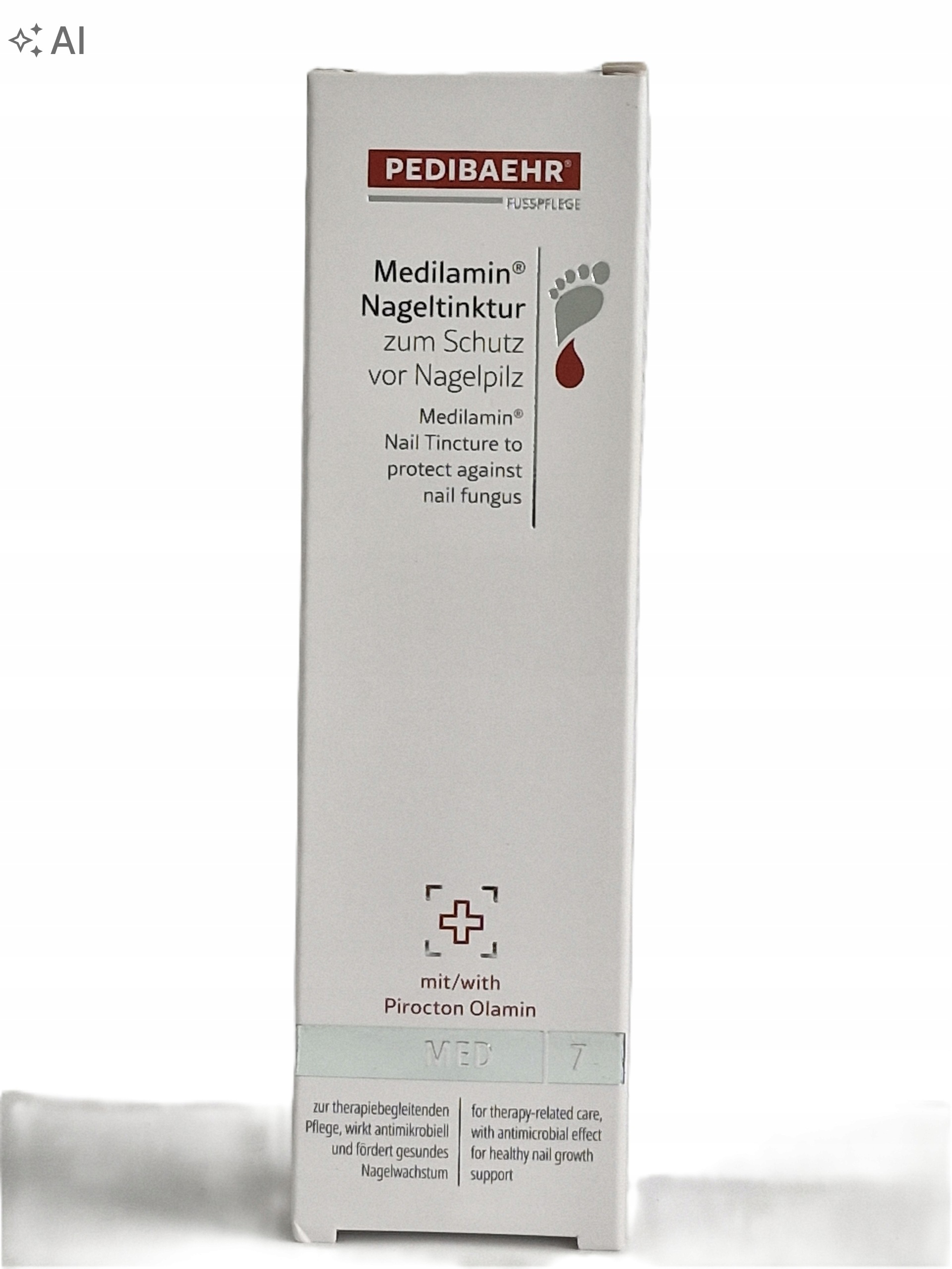 Pedibaehr Medilamin Przeciwgrzybicza tynktura do paznokci 125 ml