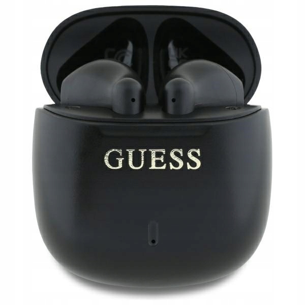 Originální sluchátka Guess Bluetooth Tws dokovací stanice černá