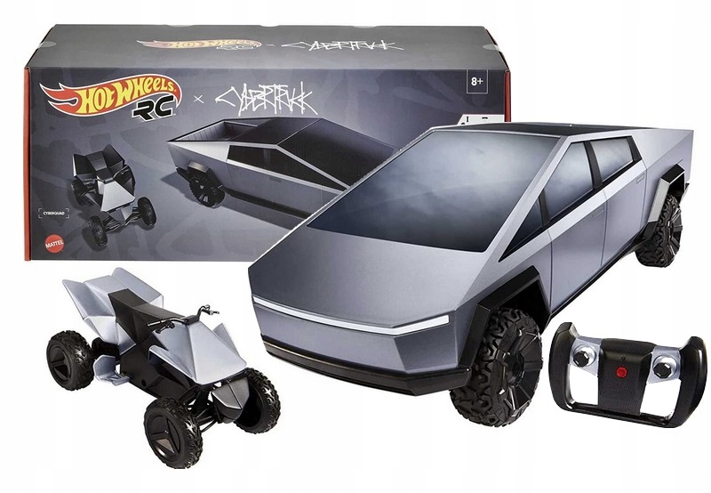 

Hot Wheels Auto 1:10 Rc Tesla Cybertruck na pilota