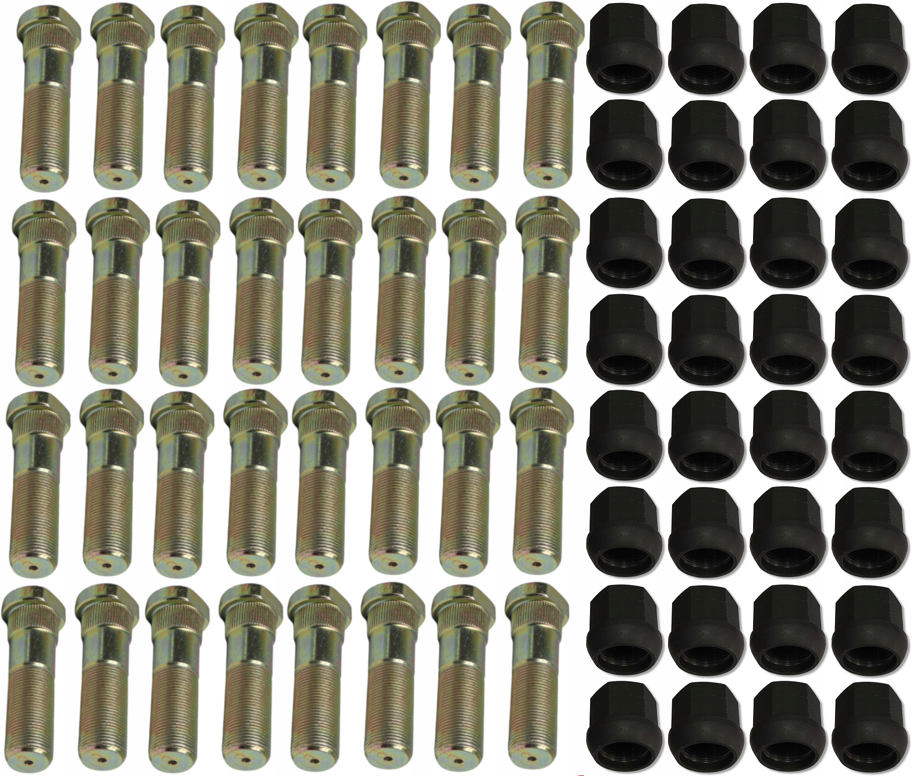 32 x Kolík Dvojčatový Kruh Přívěsu 88,5 mm Matice, Hl 6011 8011 M22