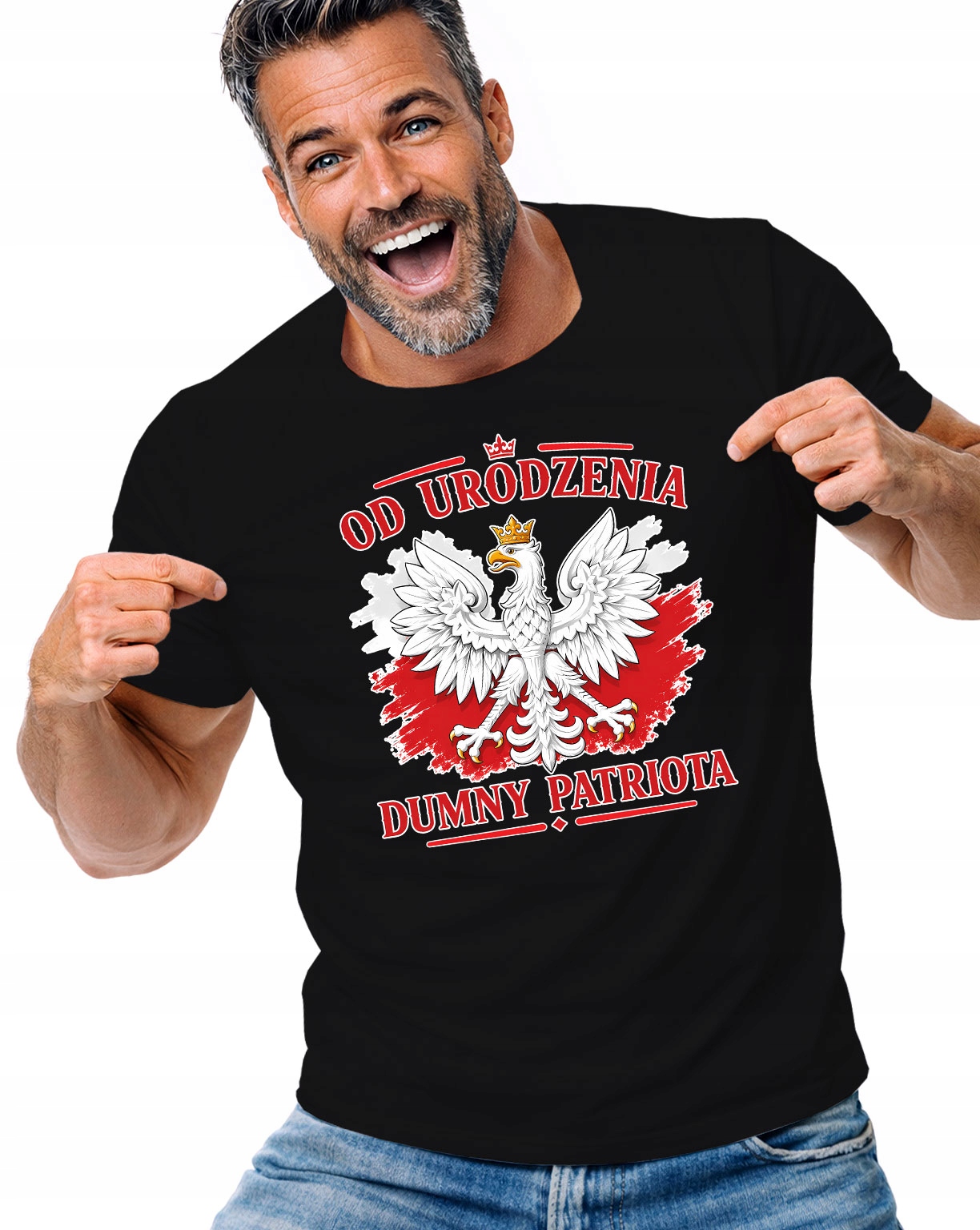 Tričko Tričko Pánské Od Narození Hrdý Patriot Polská Národní XXL