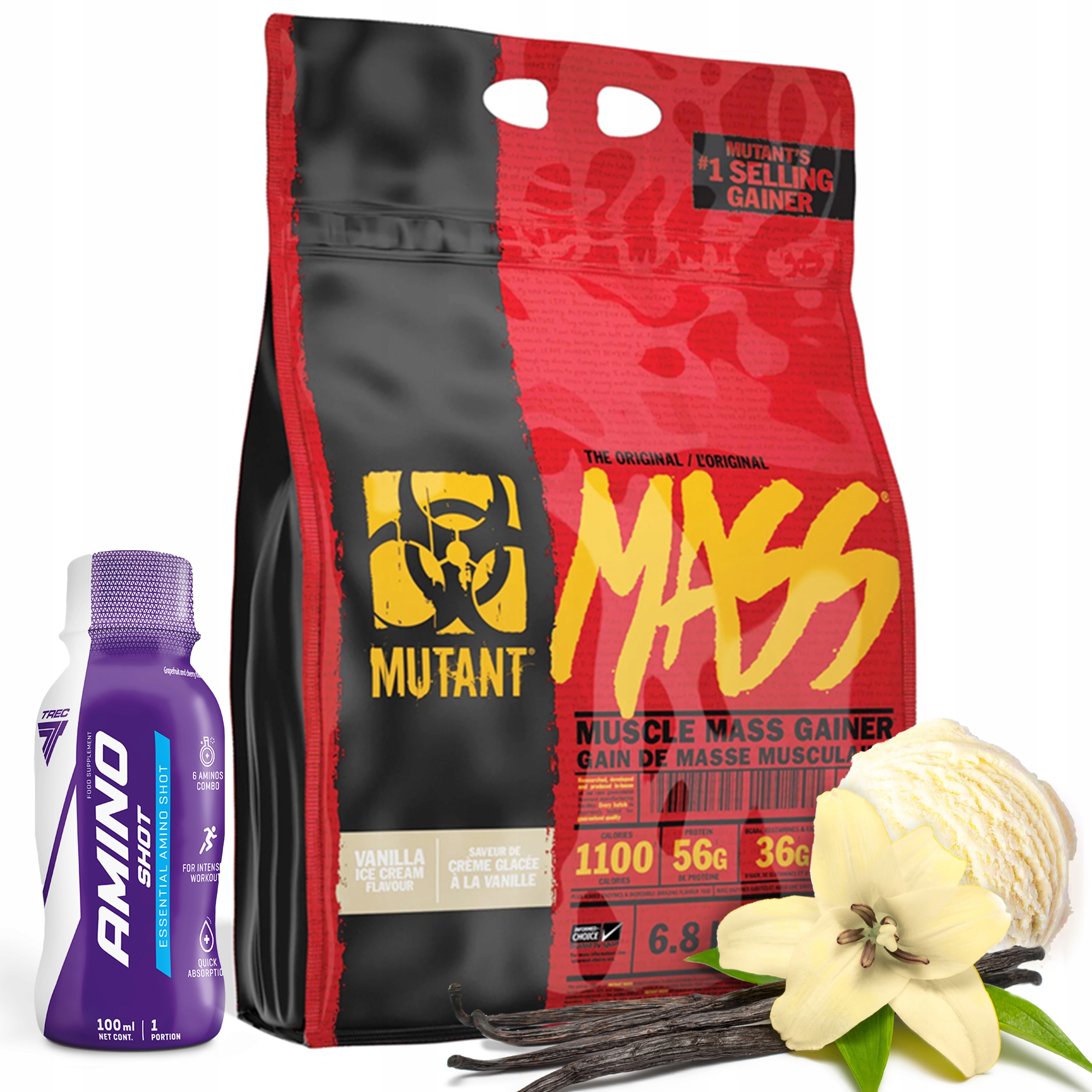 Mutant Mass 6800g Gainer Masa Wpc Wpi Vanilka