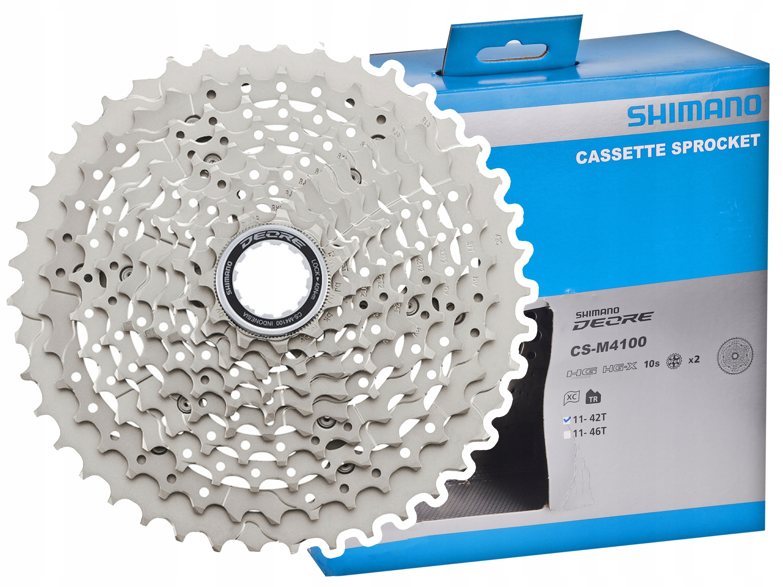 Cyklistická kazeta Shimano Deore 10rz CS-M4100 11-42T