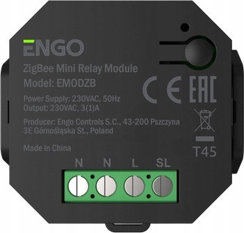 Bezdrátový Reléový Modul Engo S Funkcí Opakovače Zigbee, 230 V