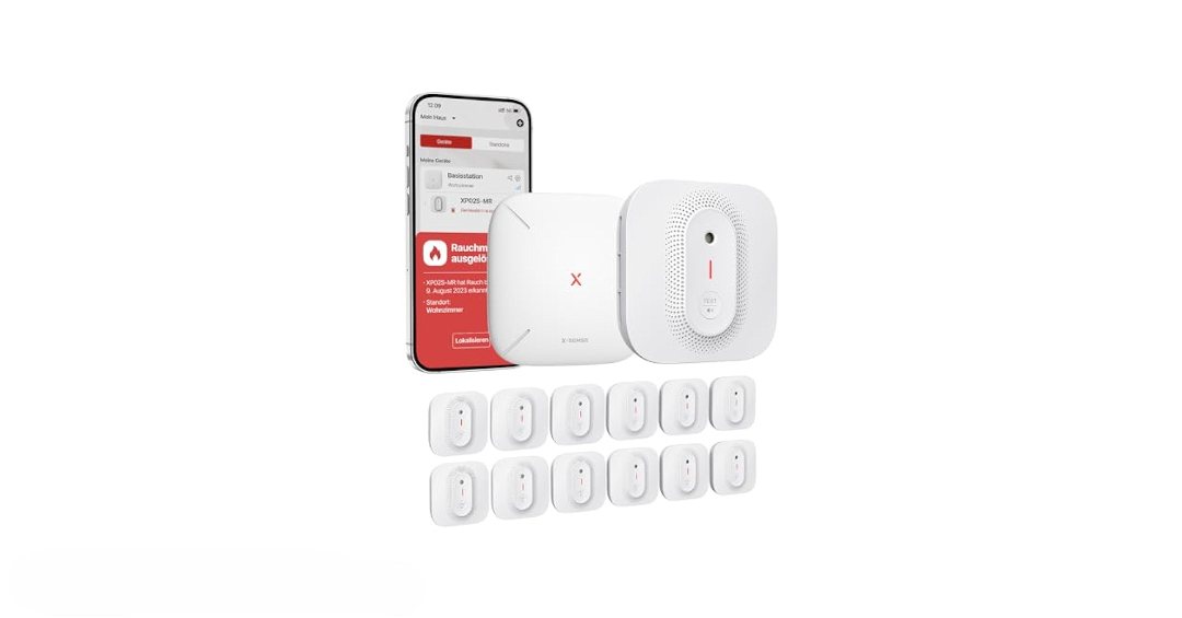 Detektor Dymu X-sense XP02S-MR121 Bezdrôtový Detektor Alarm, Sada 12KS