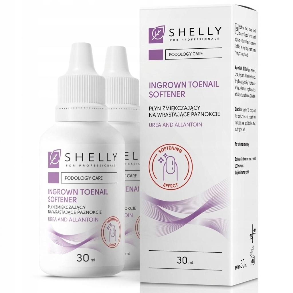 Změkčující přípravek na zarostlé nehty Shelly 30 ml regenerační Set 2ks