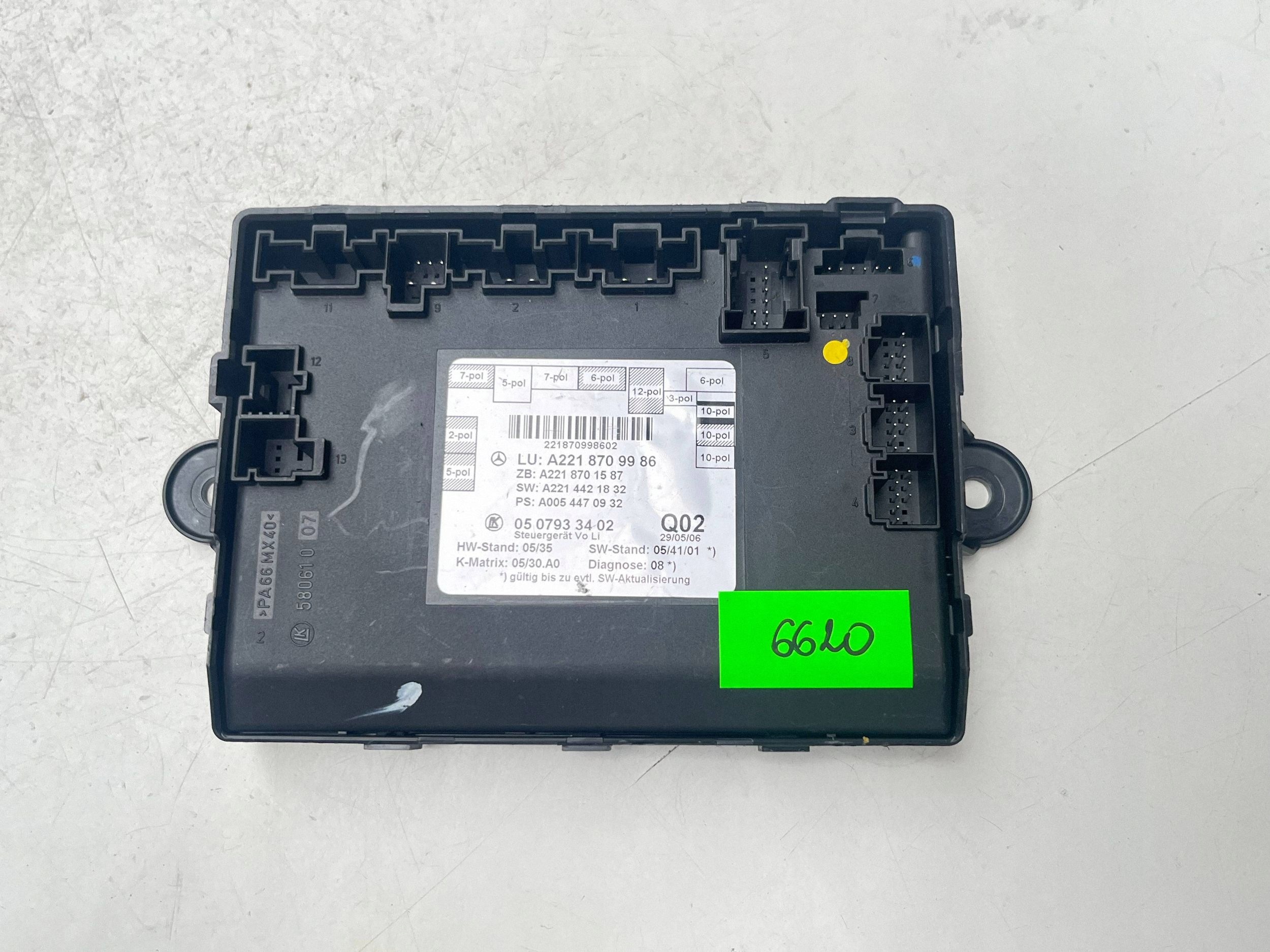 module door left front MERCEDES-BENZ S W221 A2218709986
