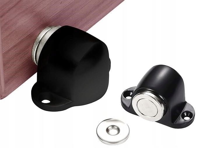 ODBOJNIK MAGNETYCZNY DO DRZWI ODBÓJ STOPER BLOKADA OGRANICZNIK CZARNY