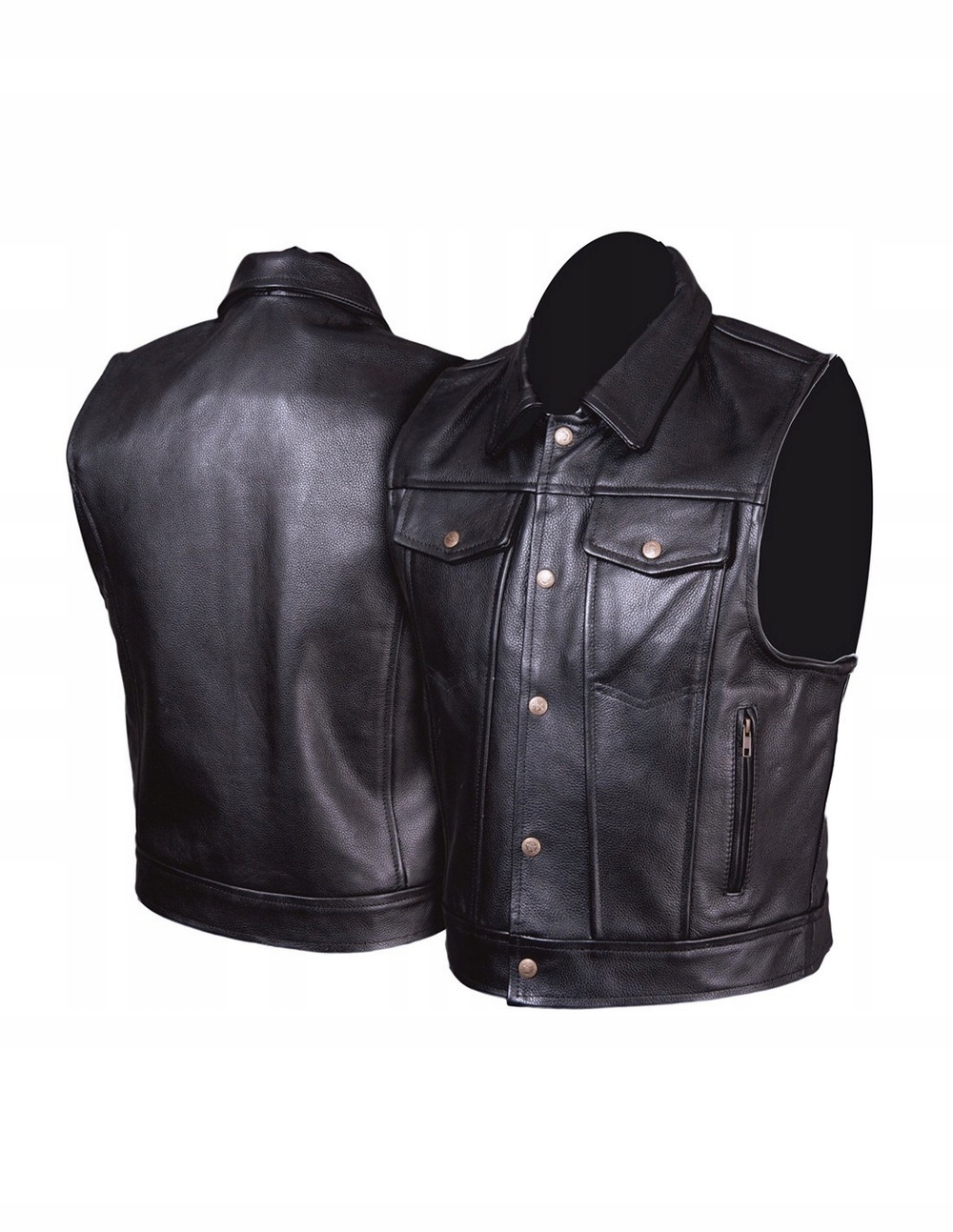 KAMIZELKA SKÓRZANA KLUBOWA SOA SAMCRO 2XL CHOPPER