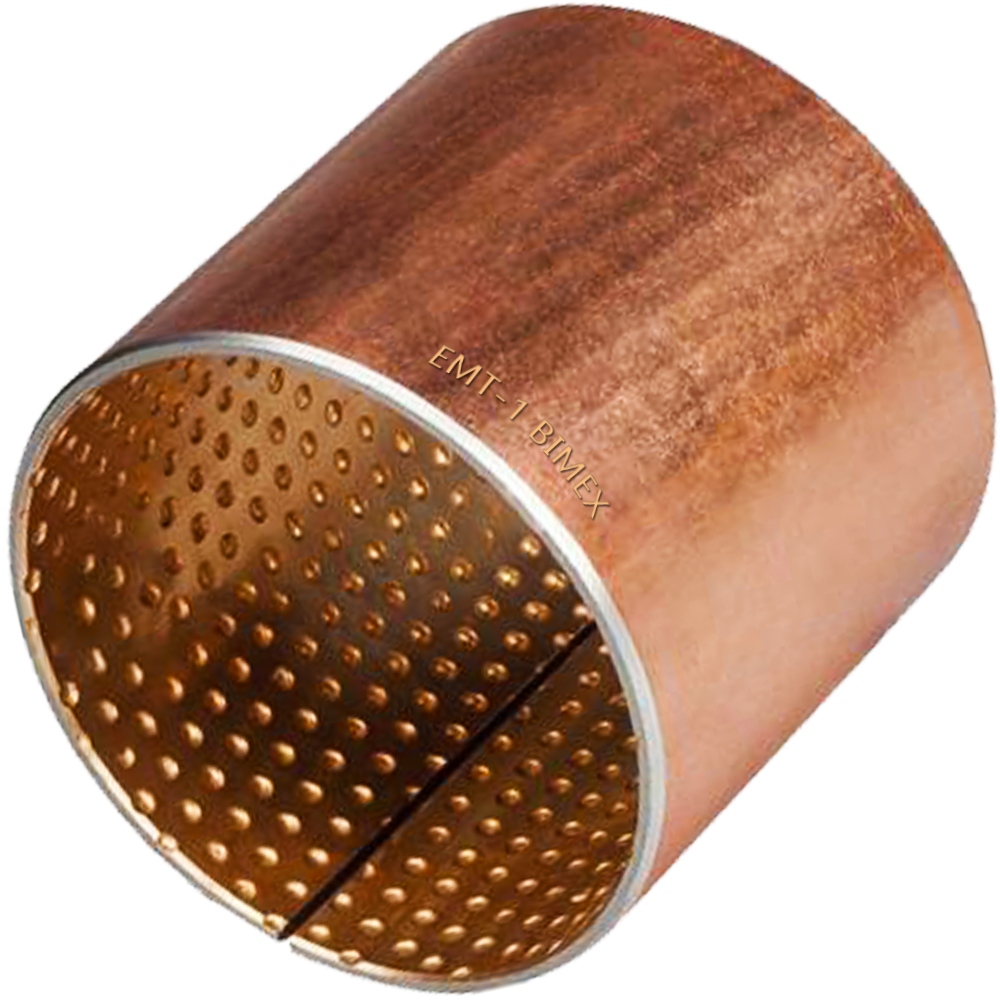 TULEJKA ŚLIZGOWA BRĄZOWA STALOWA EMT ŁOŻYSKO BRĄZ STAL JF800 EMT 40x44x40