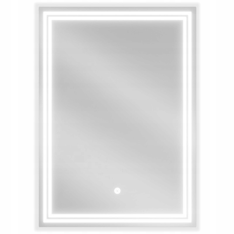 Mexen Taco podsvícené koupelnové zrcadlo 50 x 70 cm, Led 6000K, ventilátor