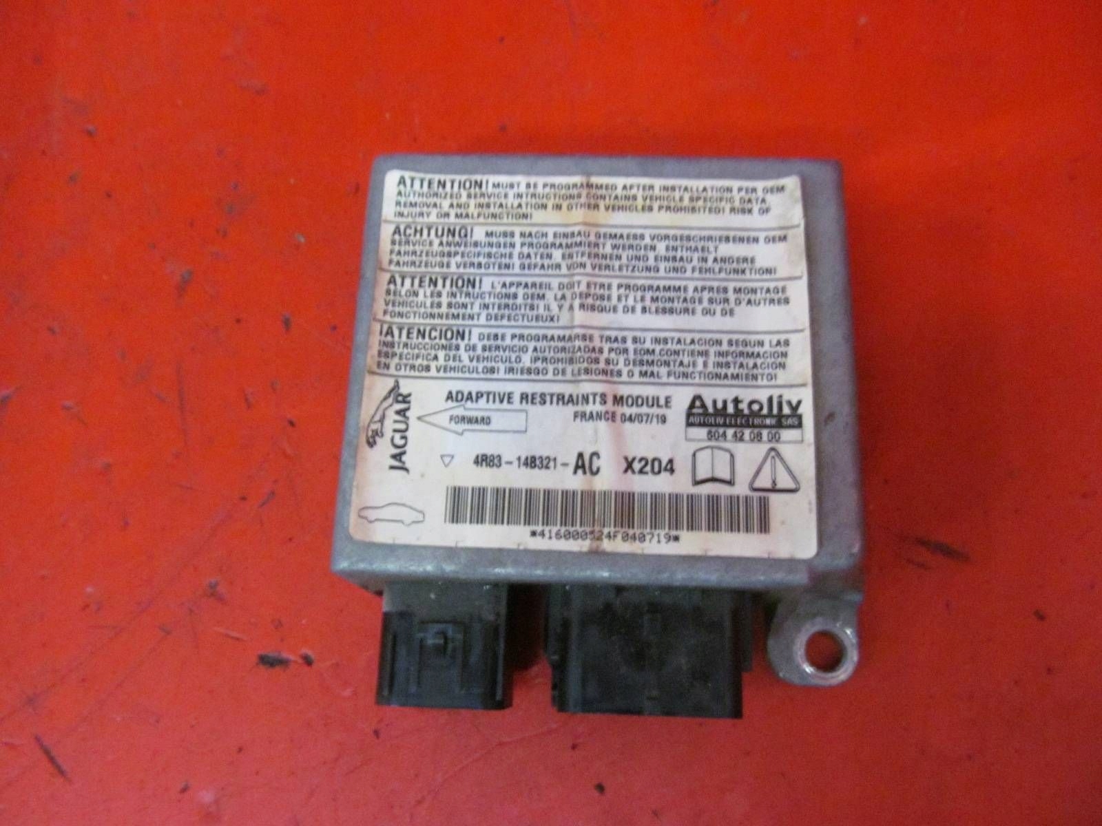 JAGUAR S-TYPE II X200 modulo SENSOR Centralina airbag airbag 4R83-14B321-AC