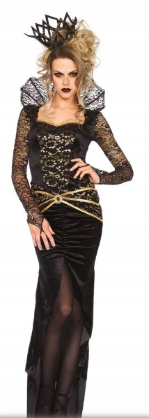 Kostým Leg Avenue Deluxe Zlá královna Černá vel. S