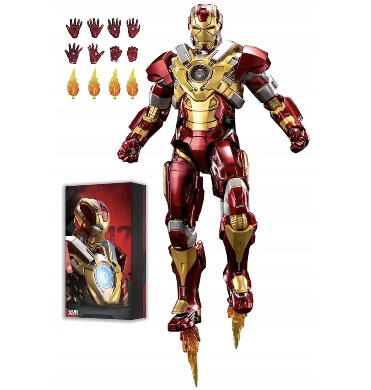 Figurka Iron Man Mk17 Mkxvii Heartbreaker 18 cm Premium Marvel Zd Toys orig.