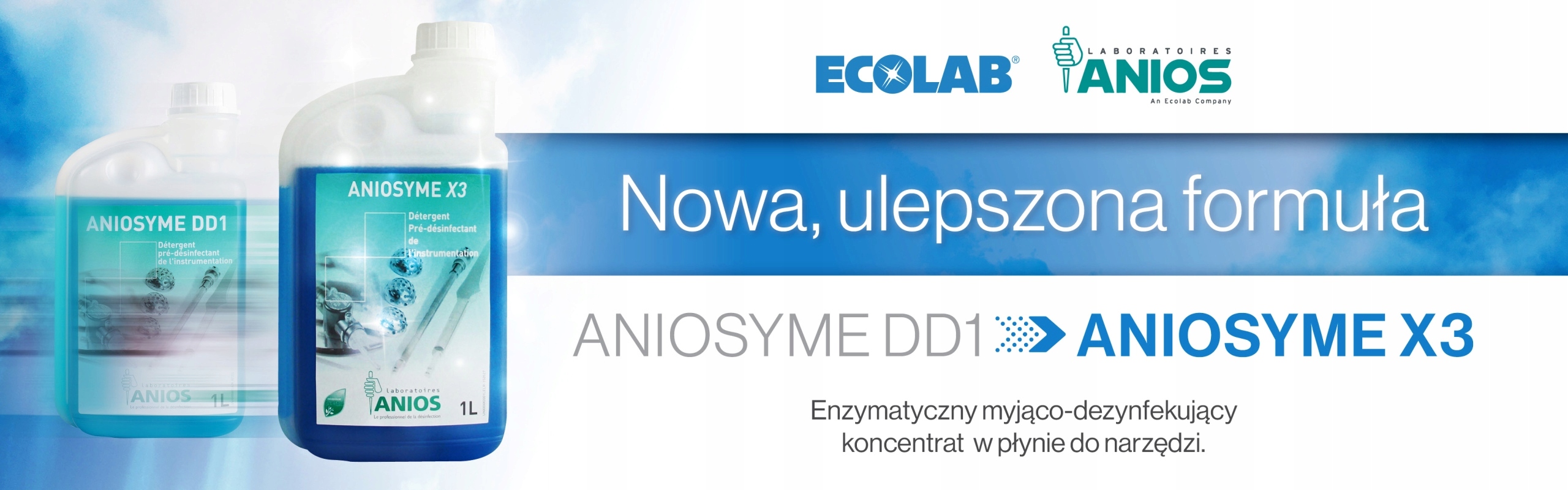 ANIOSYME X3 5L DO DEZYNFEKCJI NARZĘDZI DD1 ANIOS EAN (GTIN) 3597610536588