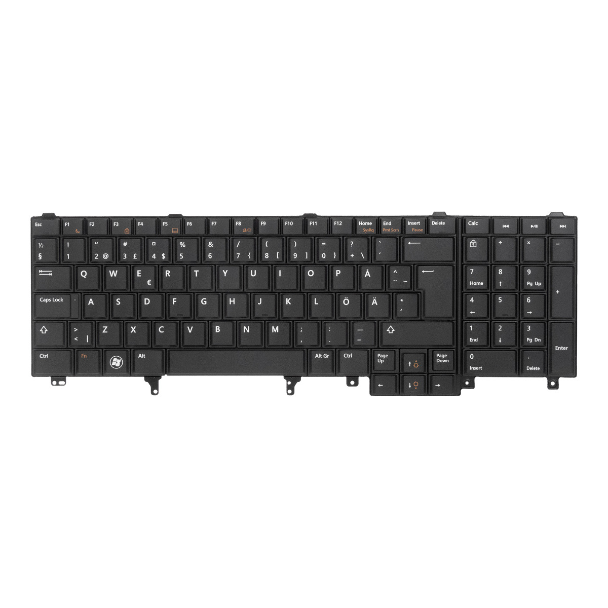 Klávesnice Dell 0HT0D2 Finnish Swedish Qwerty pro Latitude E5520