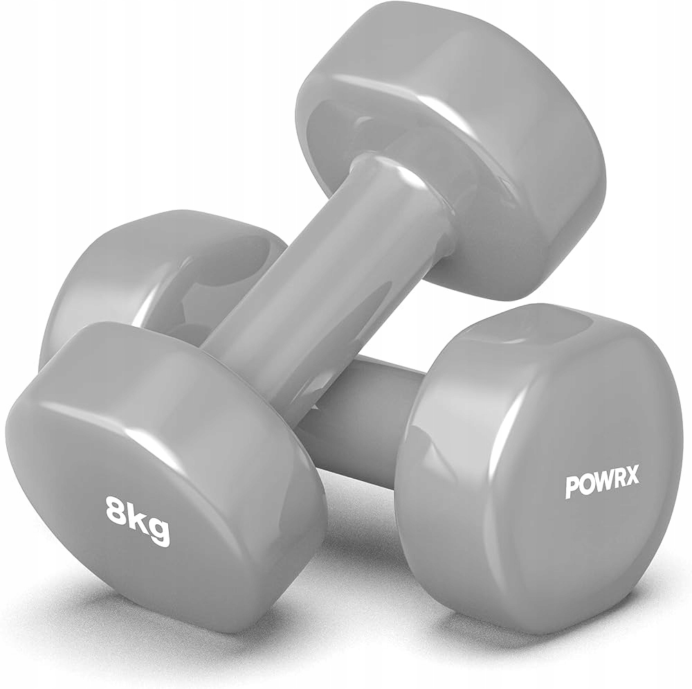 Powrx Para hantli hantle winylowych 2 x 9 kg hex