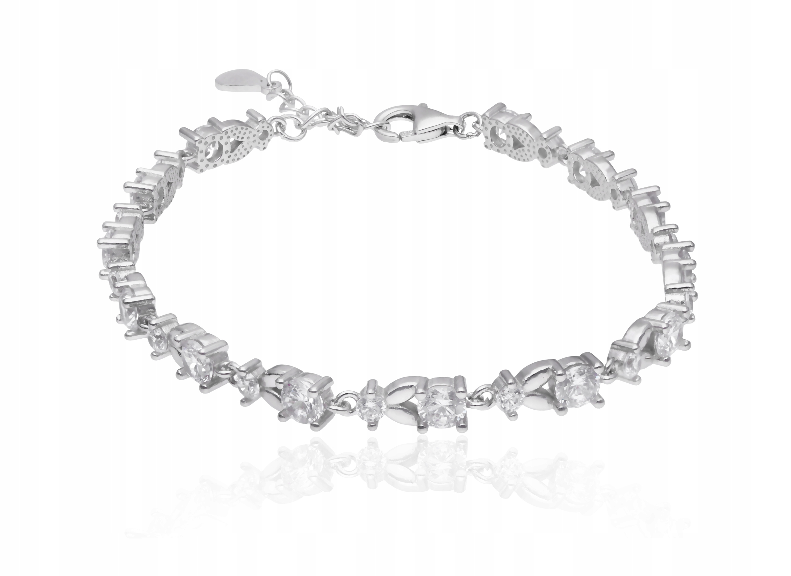 Stříbrný náramek Ag 925 s zirkony IM0820623BR