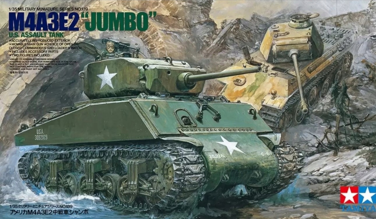Tamiya 35139 1/35 americký útočný tank M4A3E2 "Jumbo"