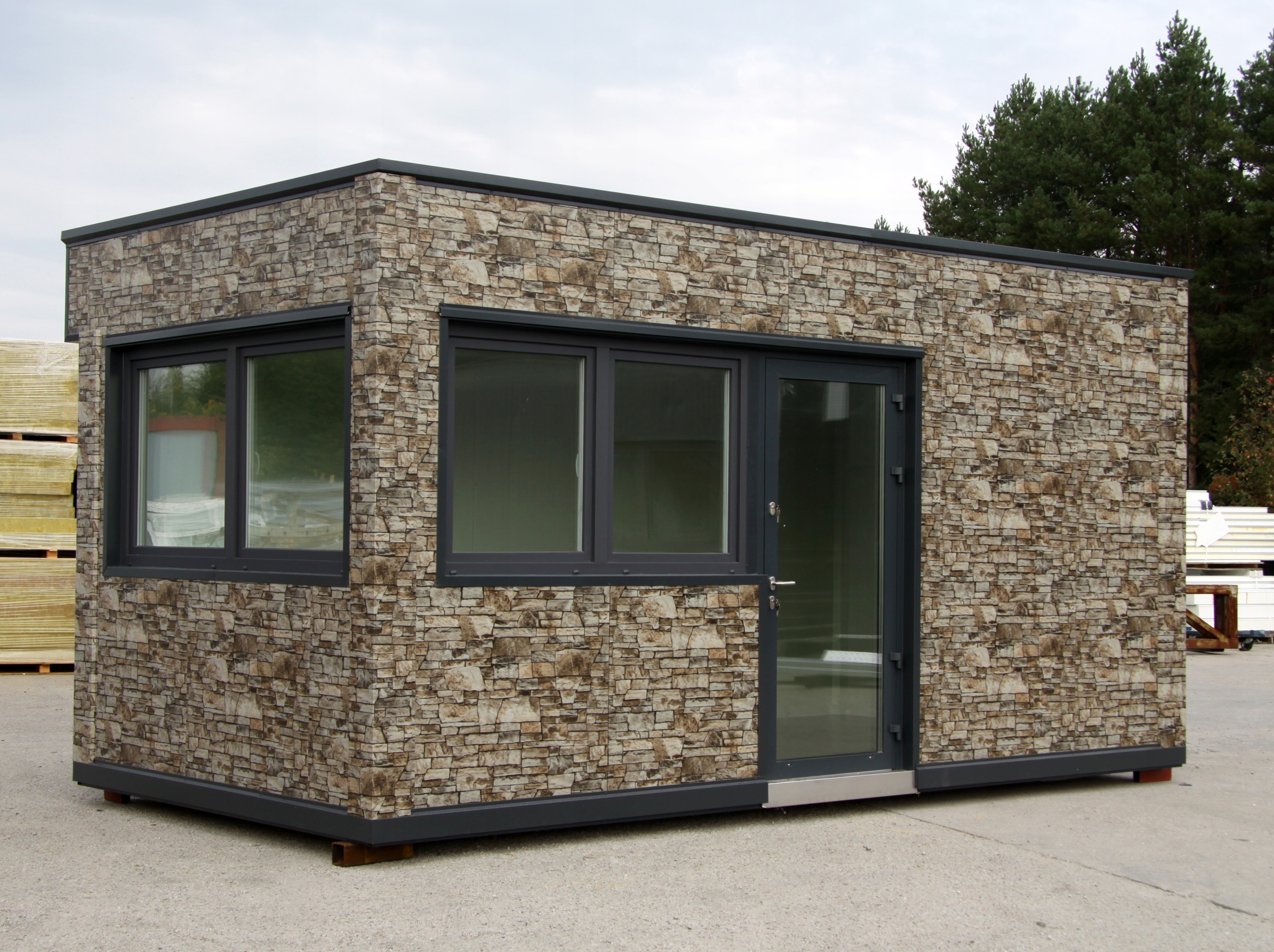 Gotowy pawilon handlowy 18m2 Długość (m) 6