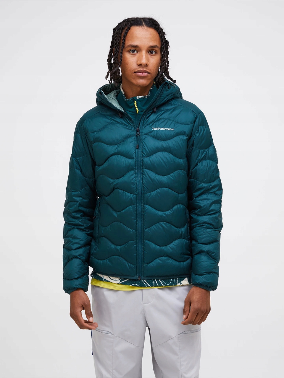 Peak Performance Pánská bunda Helium Down Hood Ponderosa Pine XL