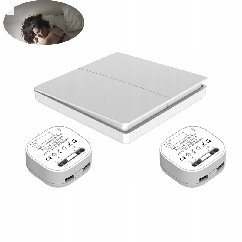 Bezdrátový Stěnový Přepínač Rádiový 230V 433MHZ