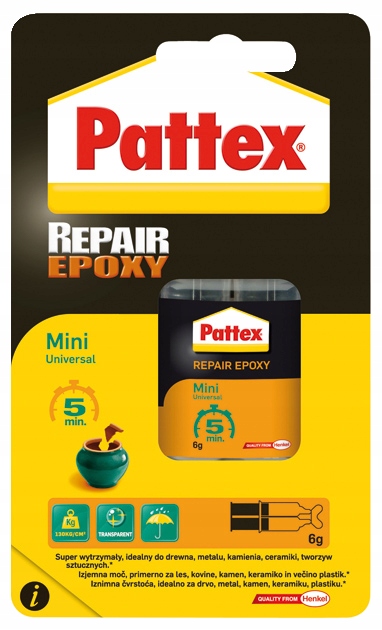 Klej epoksydowy Pattex Repair Epoxy Mini 5min 6g