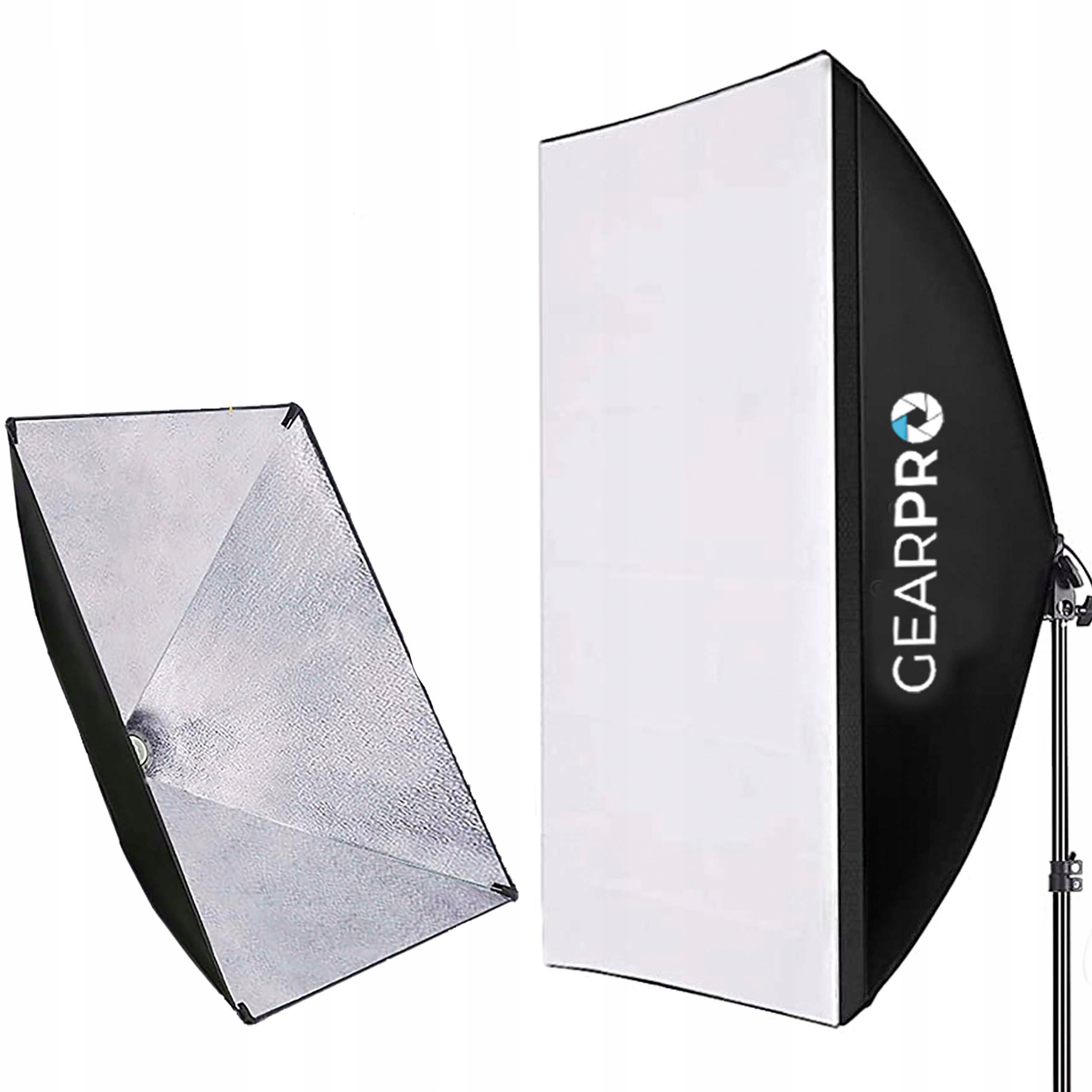 Softbox Lampa Studyjna 50x70cm Oświetlenie Ciągłe Oprawka E27 do Foto Video Stan opakowania oryginalne