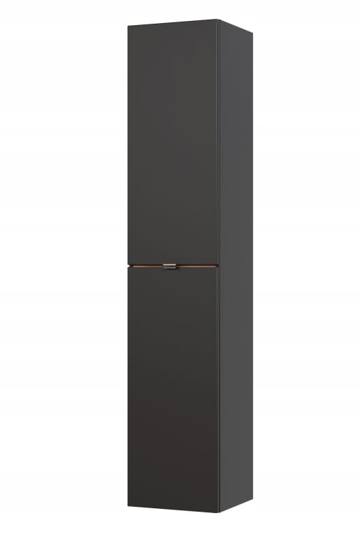 Słupek boczny 35x33x170cm GRAFIT mat/dąb