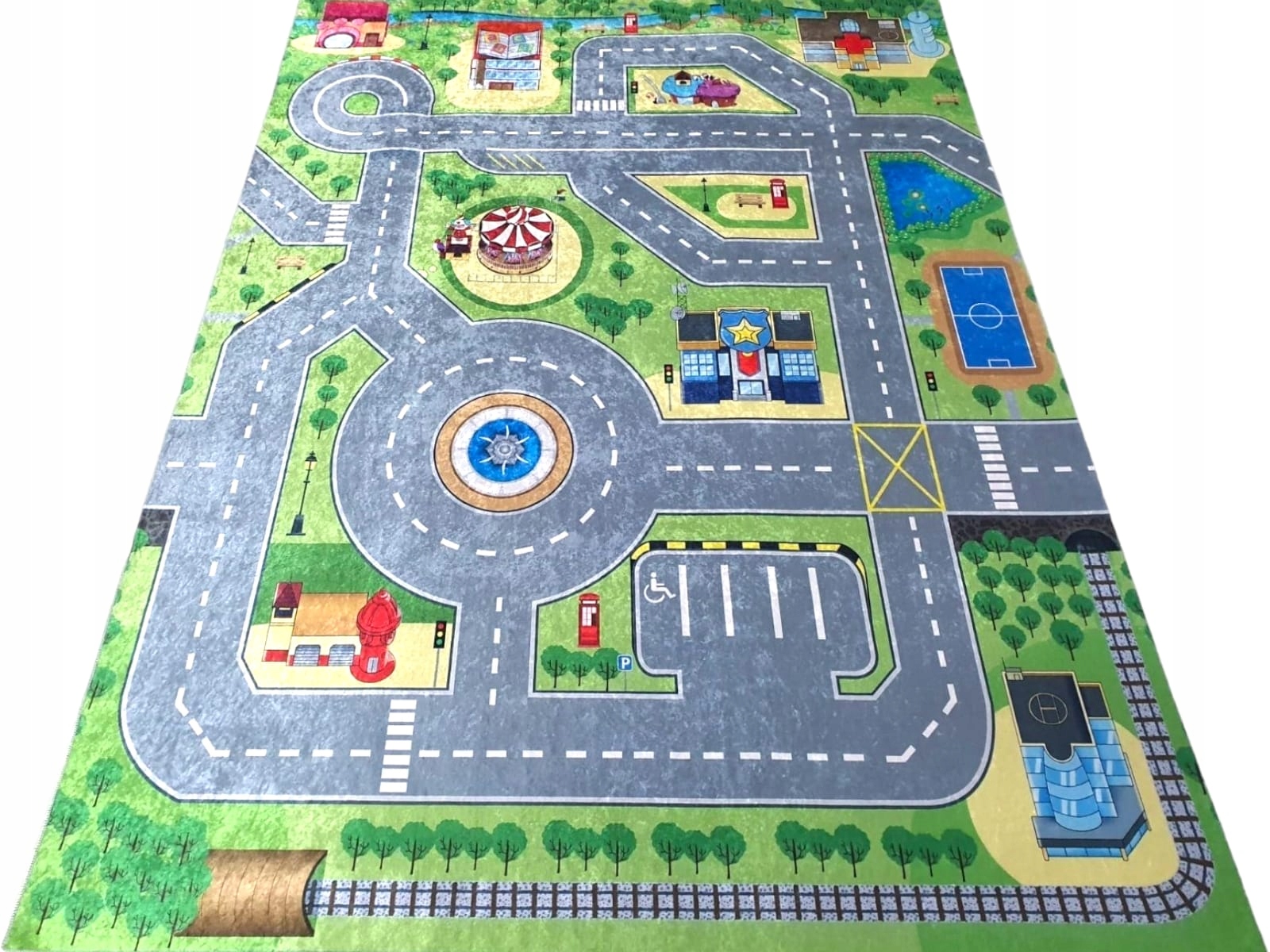 Dywan DIGITAL EMMA MIASTO ulice drogi auta 80x150