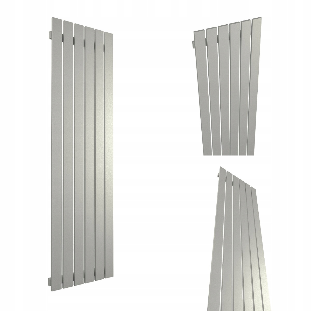 Dekorativní Vertikální RADIÁTOR-R6 1800/450 Stříbrný