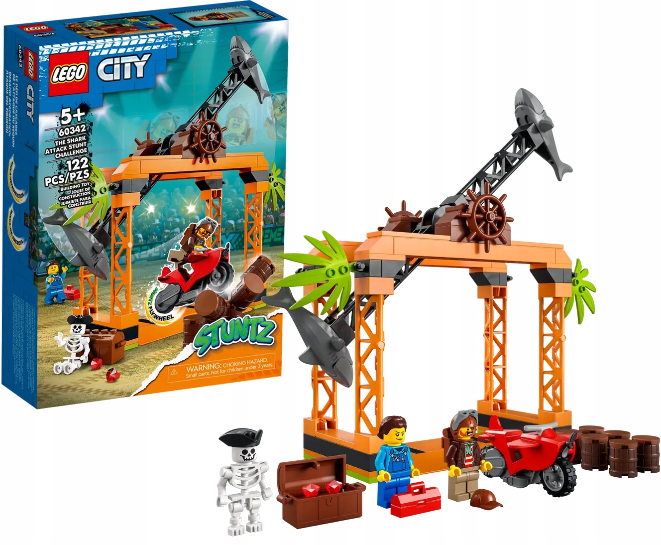 Lego City Kaskadérská výzva Útok žraloka 60342