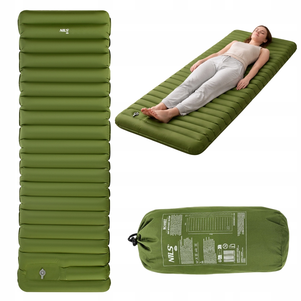 Turistická kempingová podložka pod Stan Tlustá 10 cm vestavěná pumpa