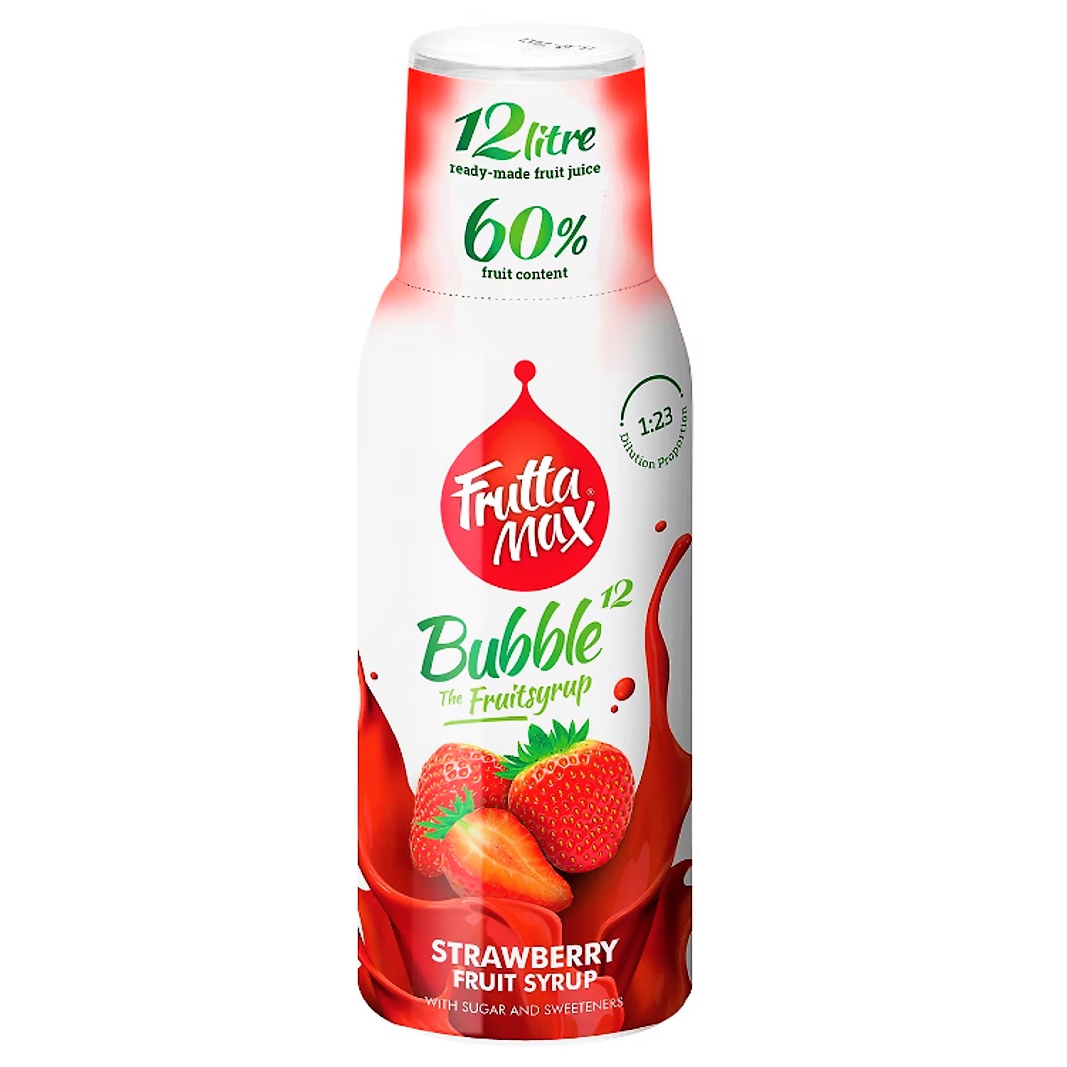 Syrop do saturatora Soda FruttaMax TRUSKAWKA 500 ml na 12 l Pojemność 500 ml