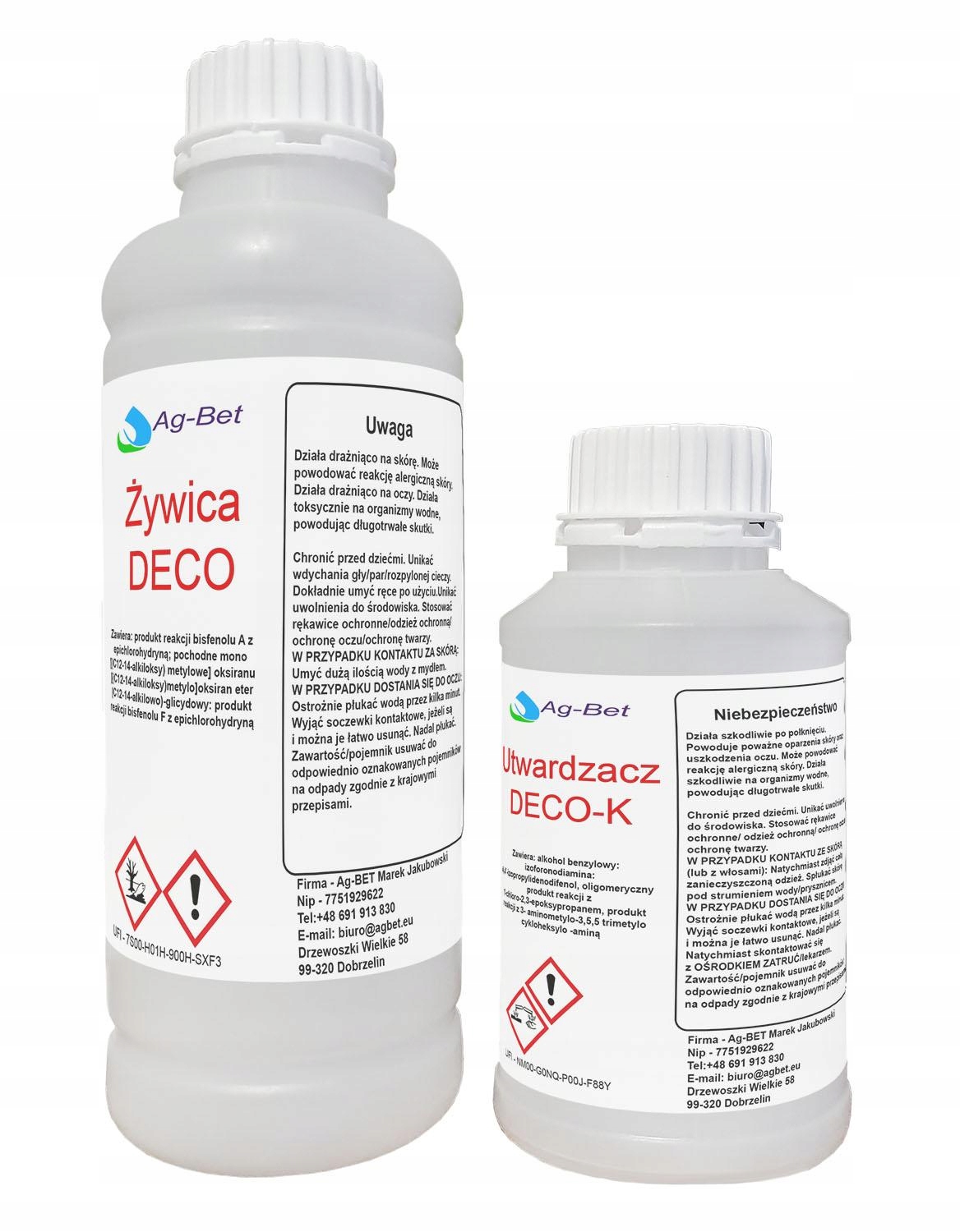 

Żywica Epoksydowa Odlewnicza -deko-k zalew do 5 cm