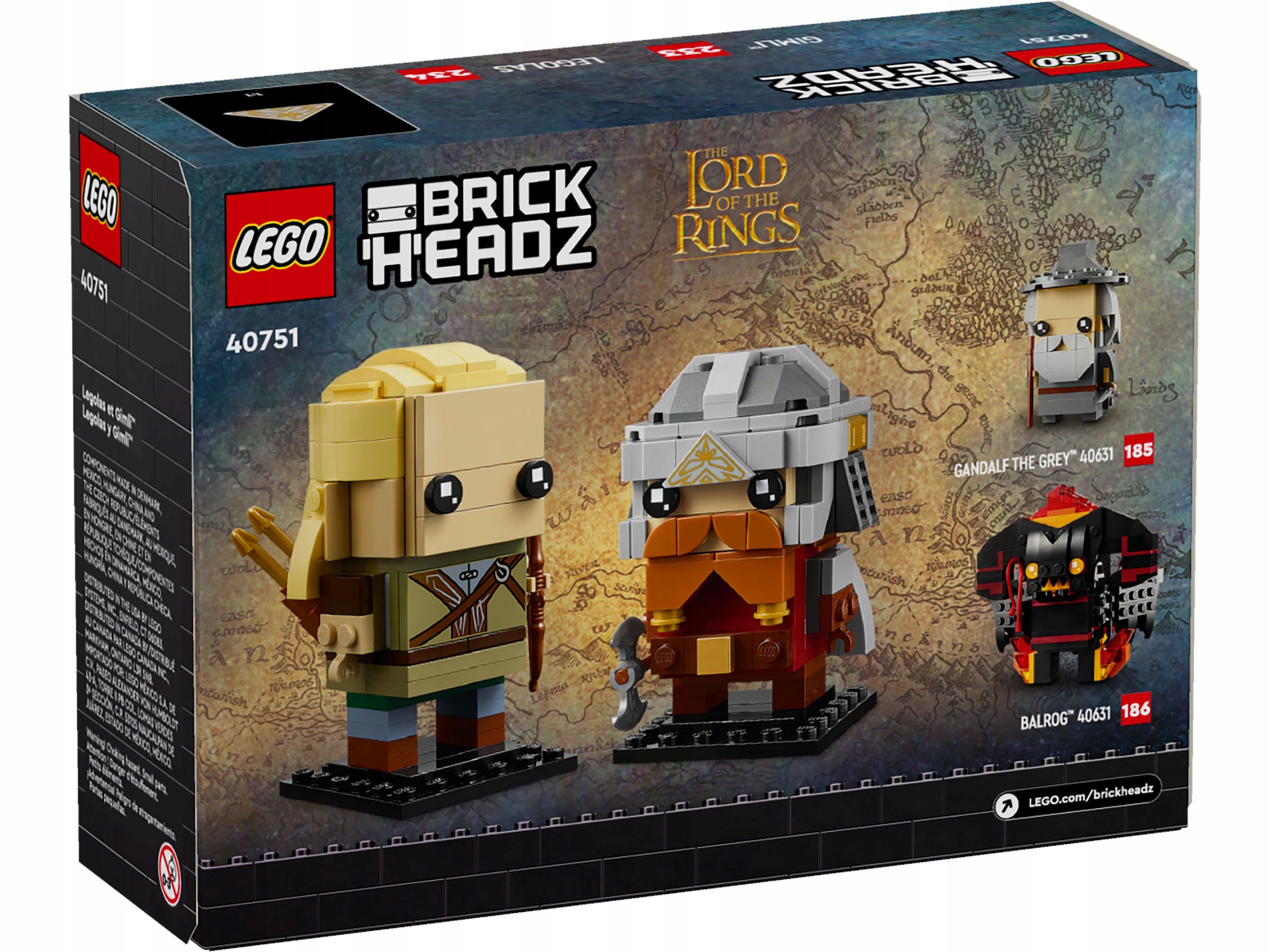 LEGO BrickHeadz - Legolas i Gimli 40751 Numer produktu 40751