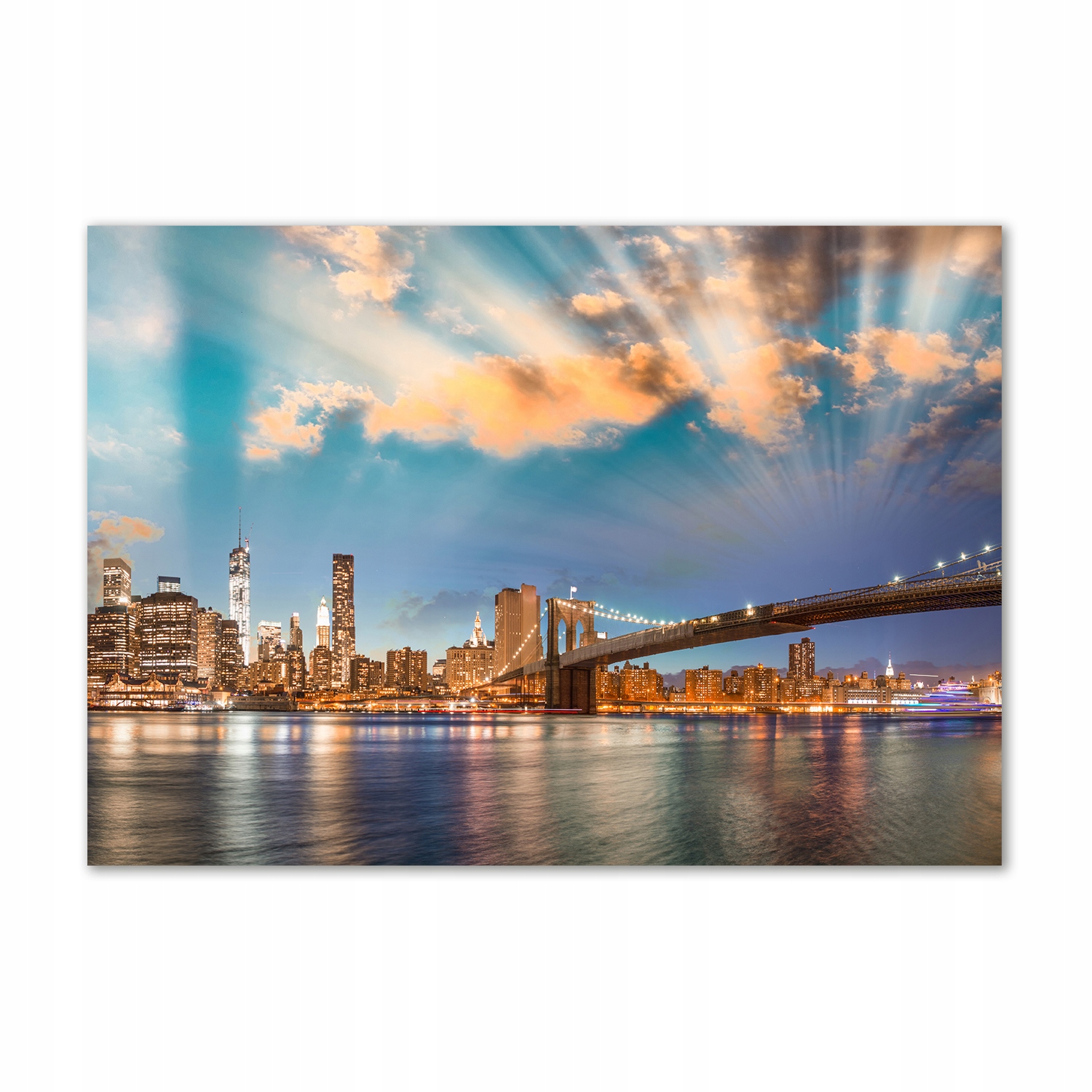 

Foto obraz szklany Most Brookliński 100x70