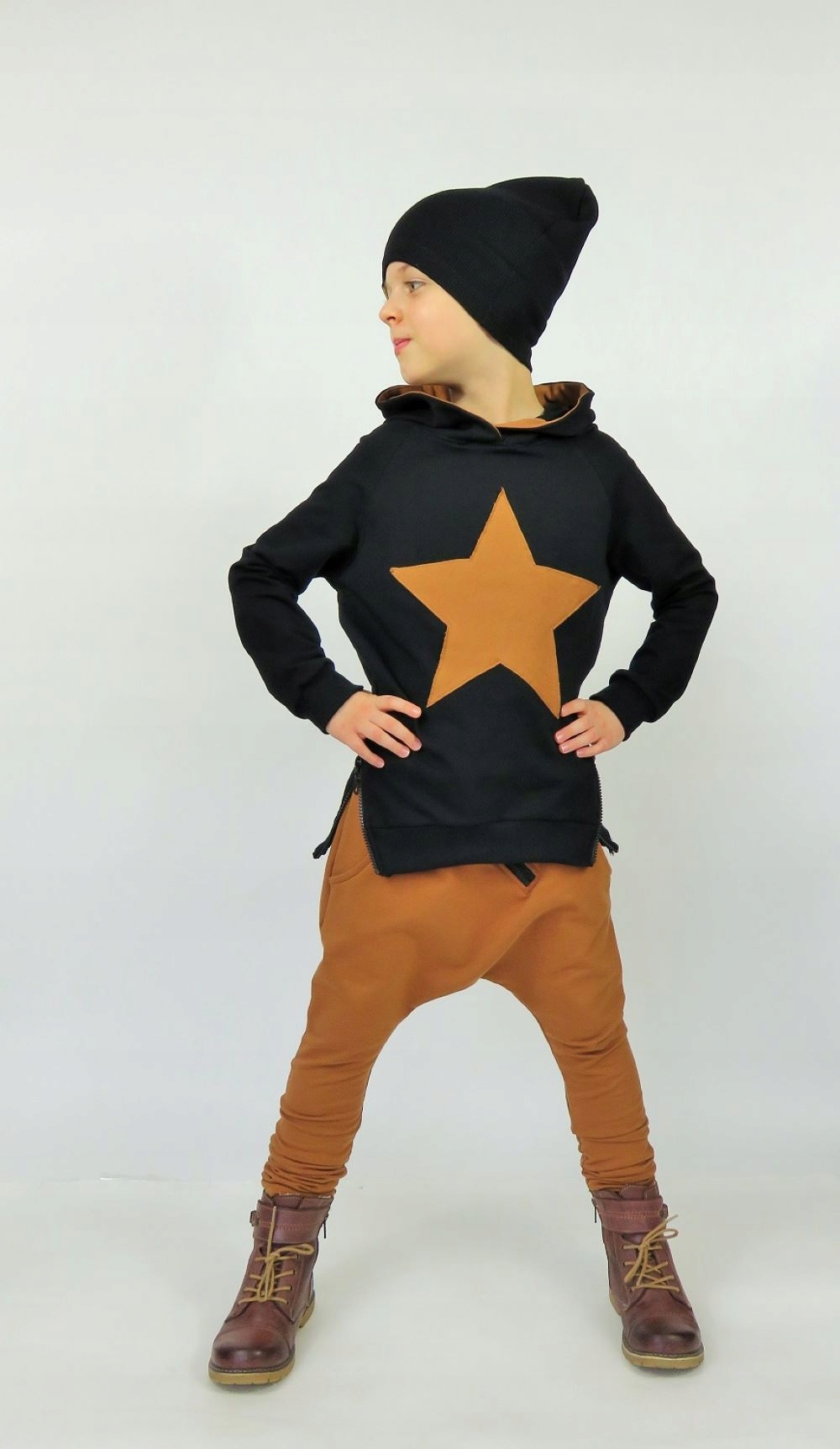 Spodnie baggy camel 152 Caramba Mamma Marka Inna marka