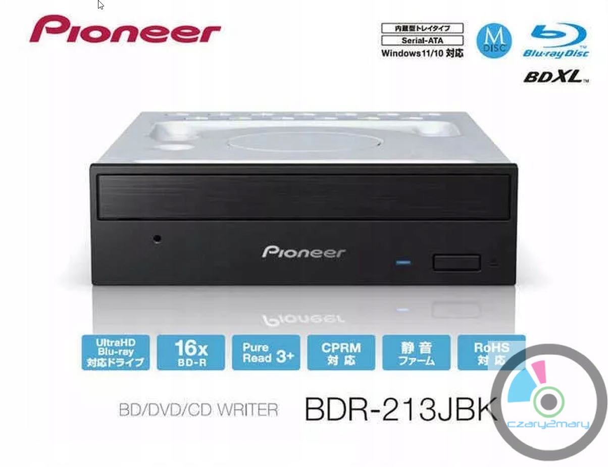 Nagrywarka Blu-ray wewnętrzna Pioneer BDR-213 Jbk Uhd LibreDrive