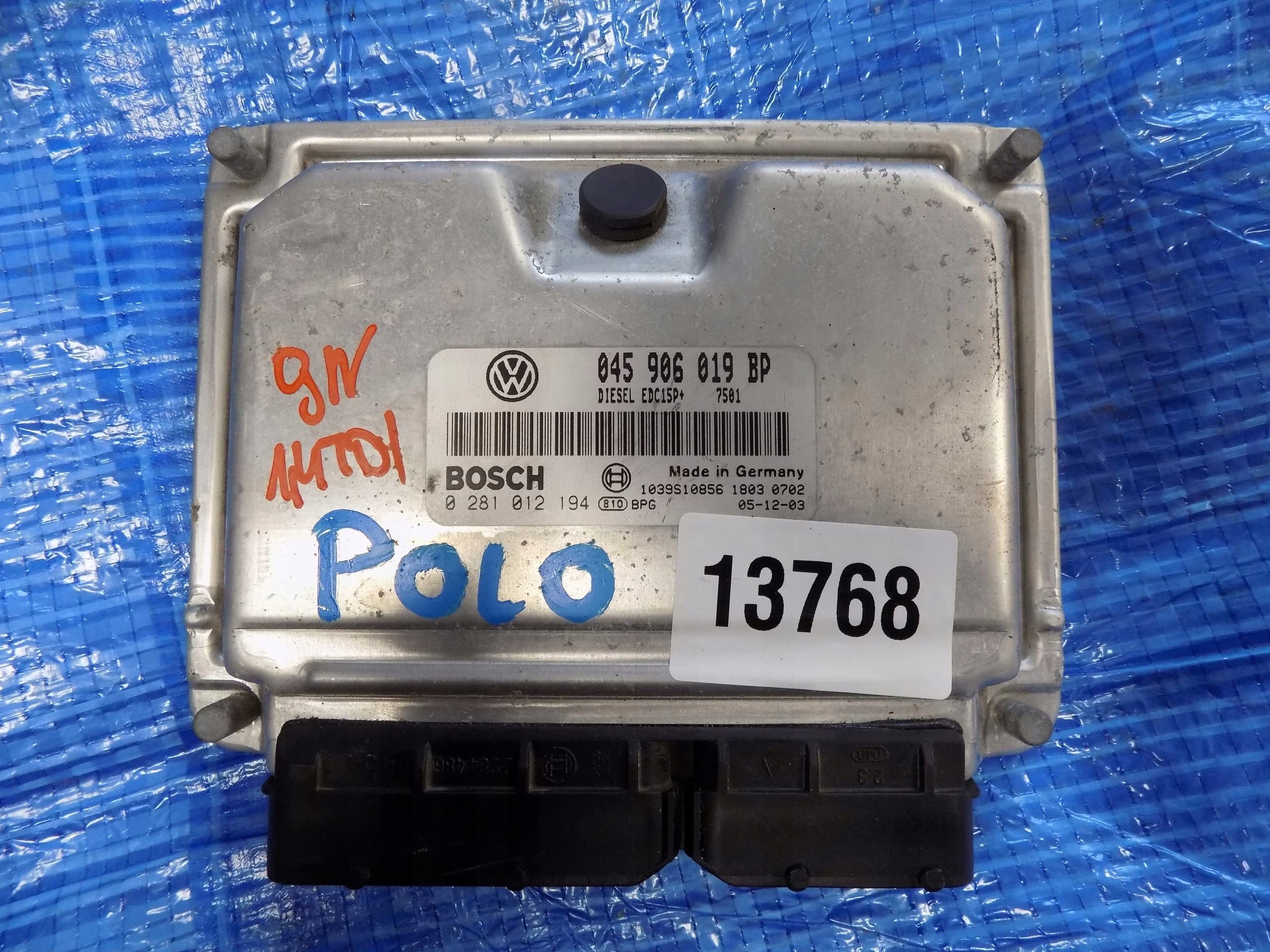 computer control unit of the engine VW POLO 9N 1,4TDI