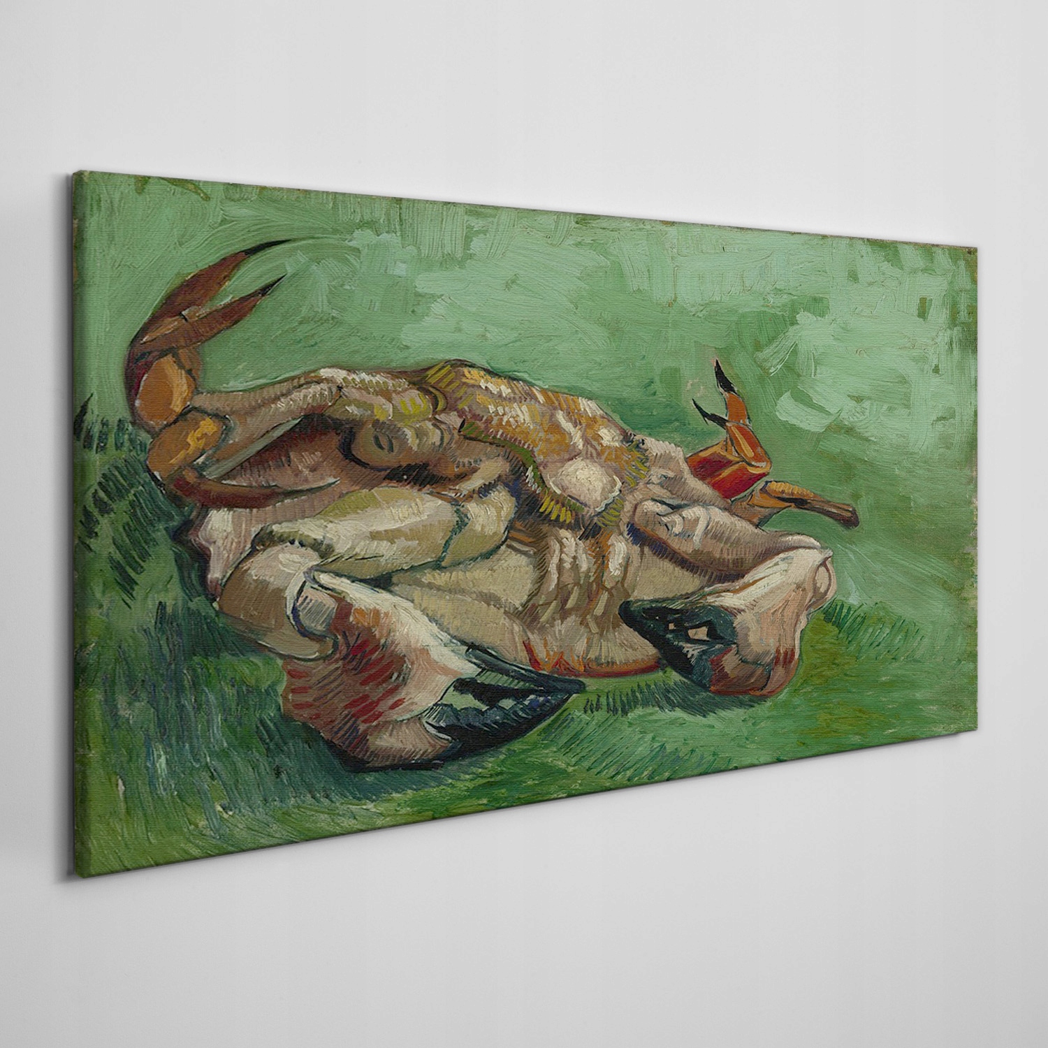 

Obraz na płótnie Krab on jego back Van Gogh 140x70
