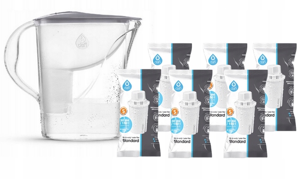 

Dzbanek Dafi 2,4L 6 Wkład Filtr Classic Stalowy