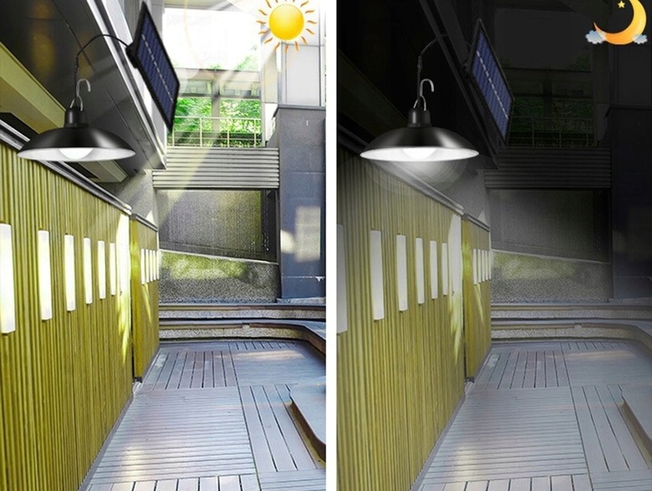 ZESTAW 2x ŻYRANDOL WISZĄCA LAMPA SOLARNA LED PILOT Producent bez marki