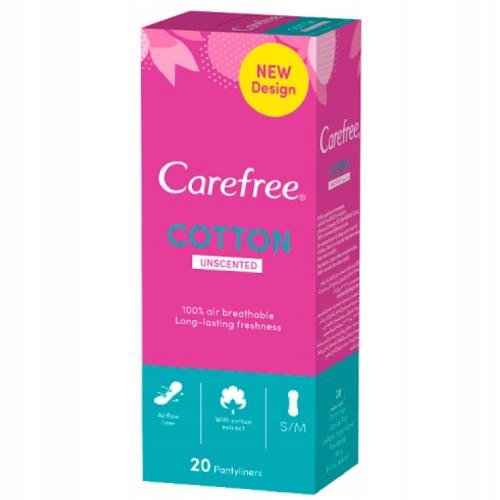 

Wkładki higieniczne Carefree Normal, 20szt.