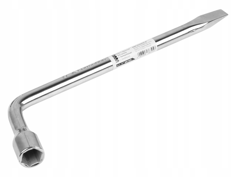 KLUCZ DO KÓŁ GIĘTY L FAJKOWY SAMOCHODOWY 90x310mm 17mm